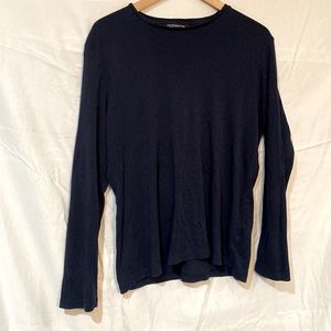 Plain blue long sleeve top